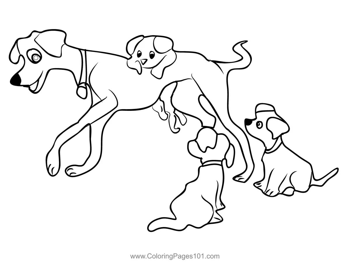 102 Dalmatians Coloring Pages 4