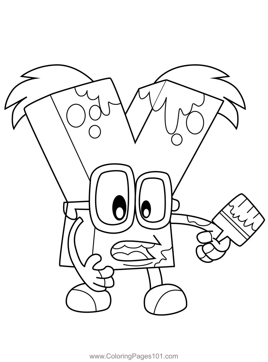 ABC Monsters Coloring Pages 2