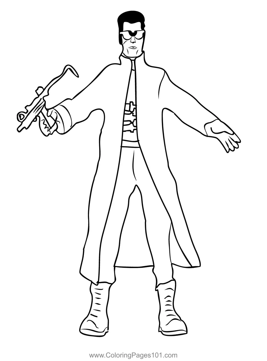 Action Man Coloring Pages 4