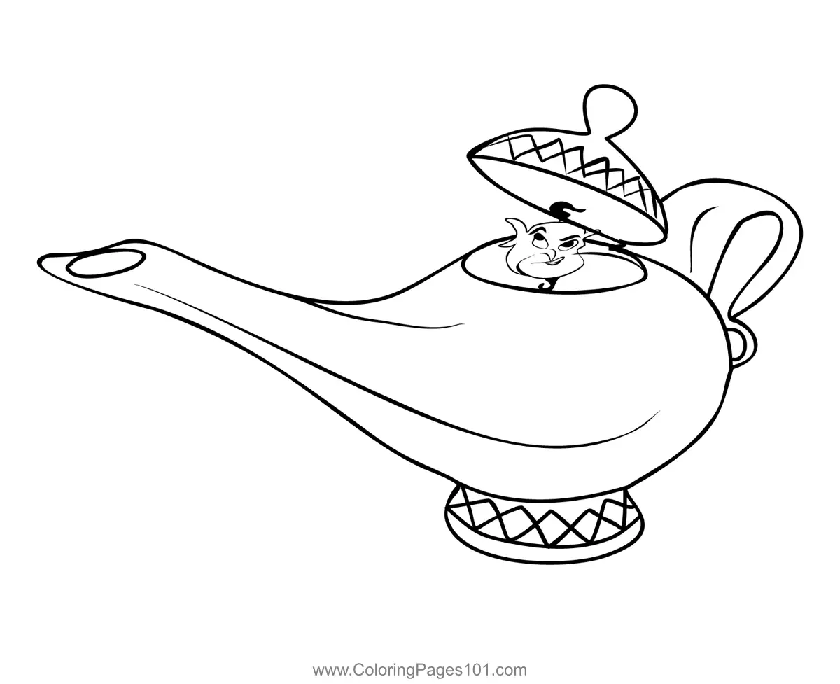 Aladdin Coloring Pages 11