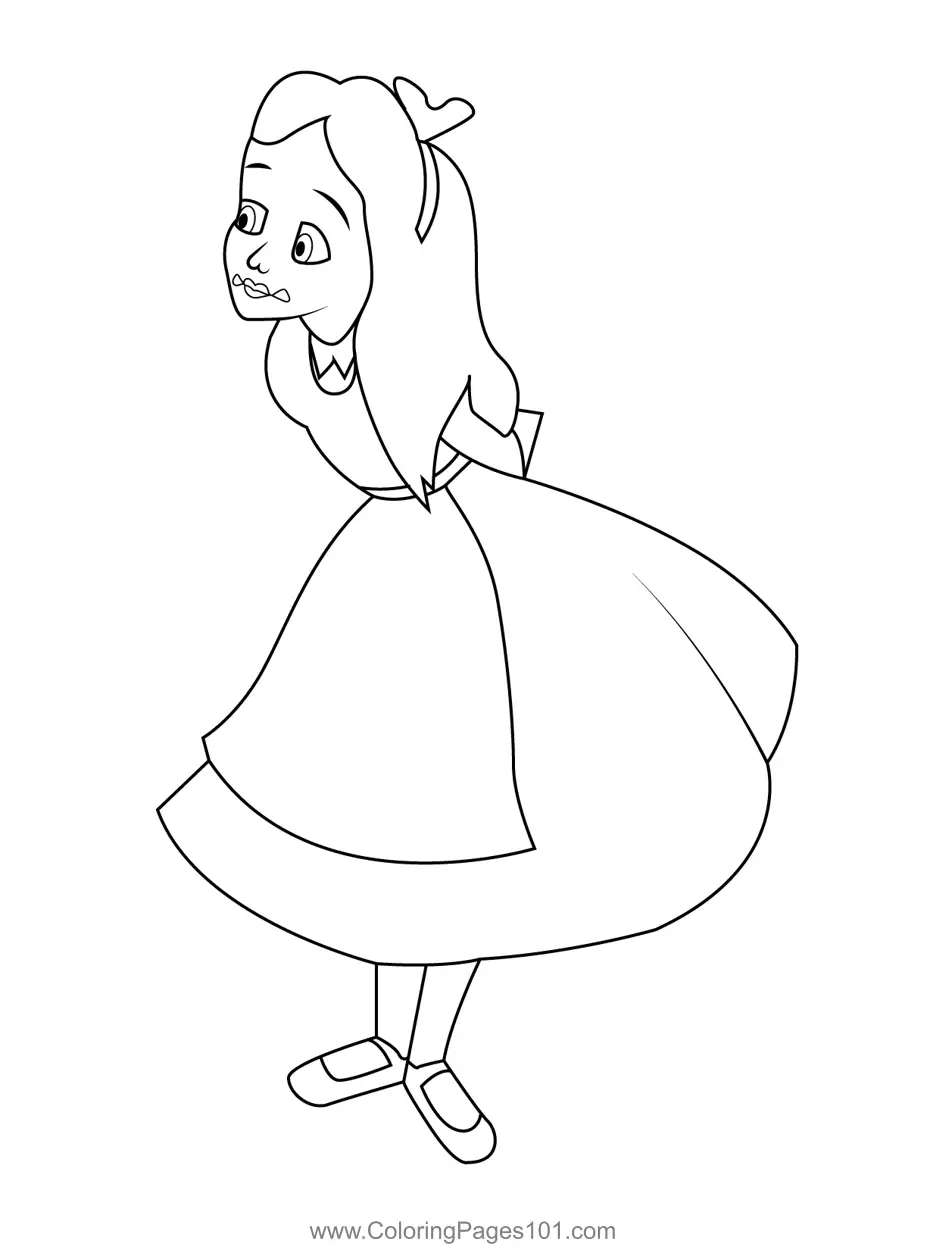 Alice Coloring Pages 11