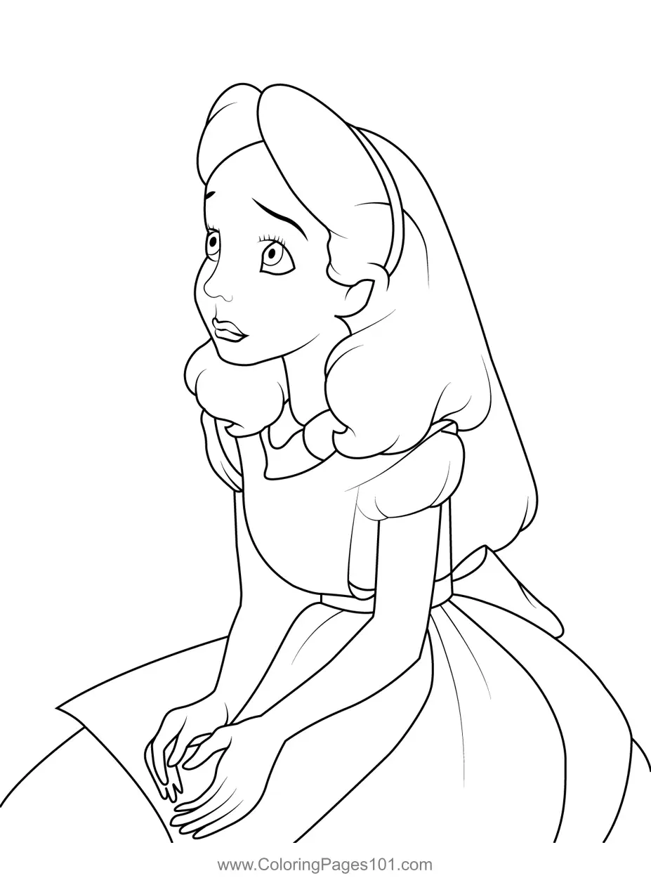 Alice Coloring Pages 6