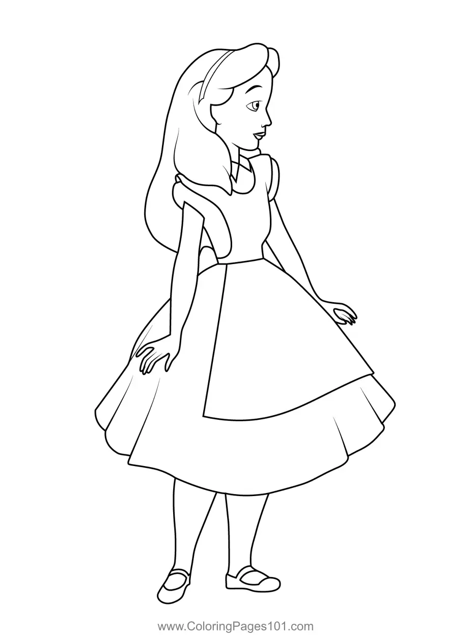 Alice Coloring Pages 8