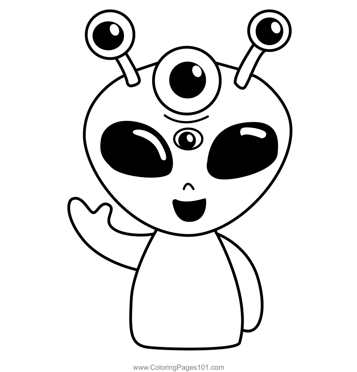 Aliens Coloring Pages 3