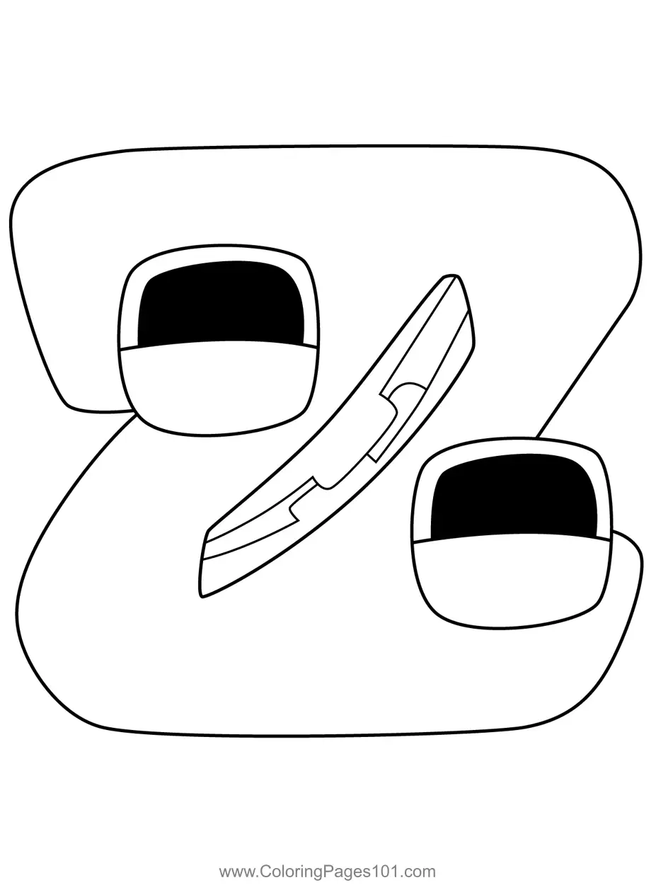 Alphabet Lore Coloring Pages 1