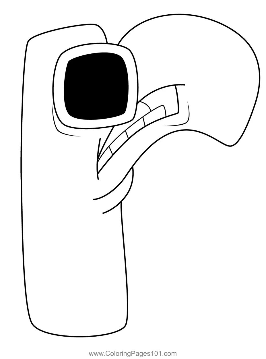 Alphabet Lore Coloring Pages 9