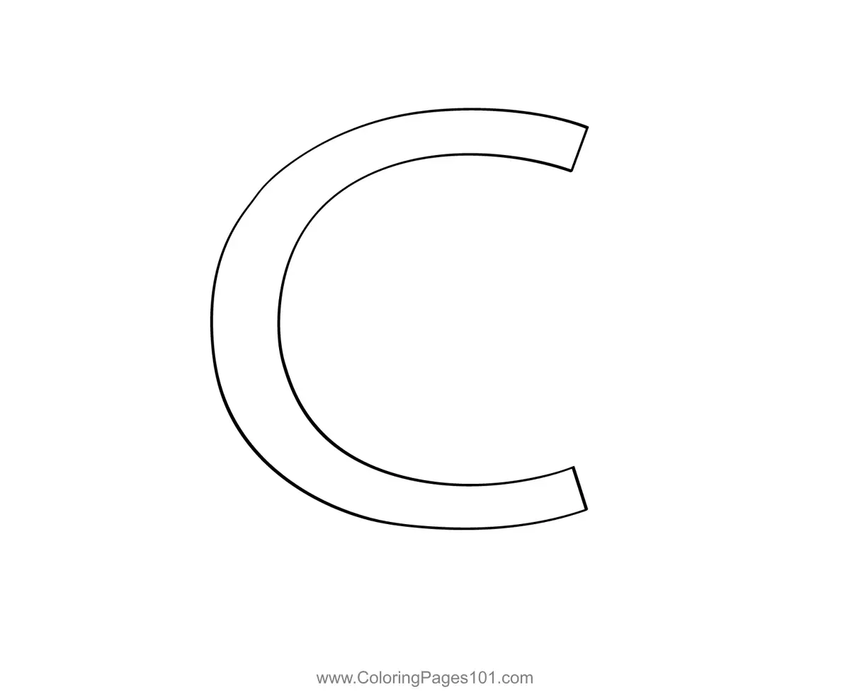 Alphabets Coloring Pages 4