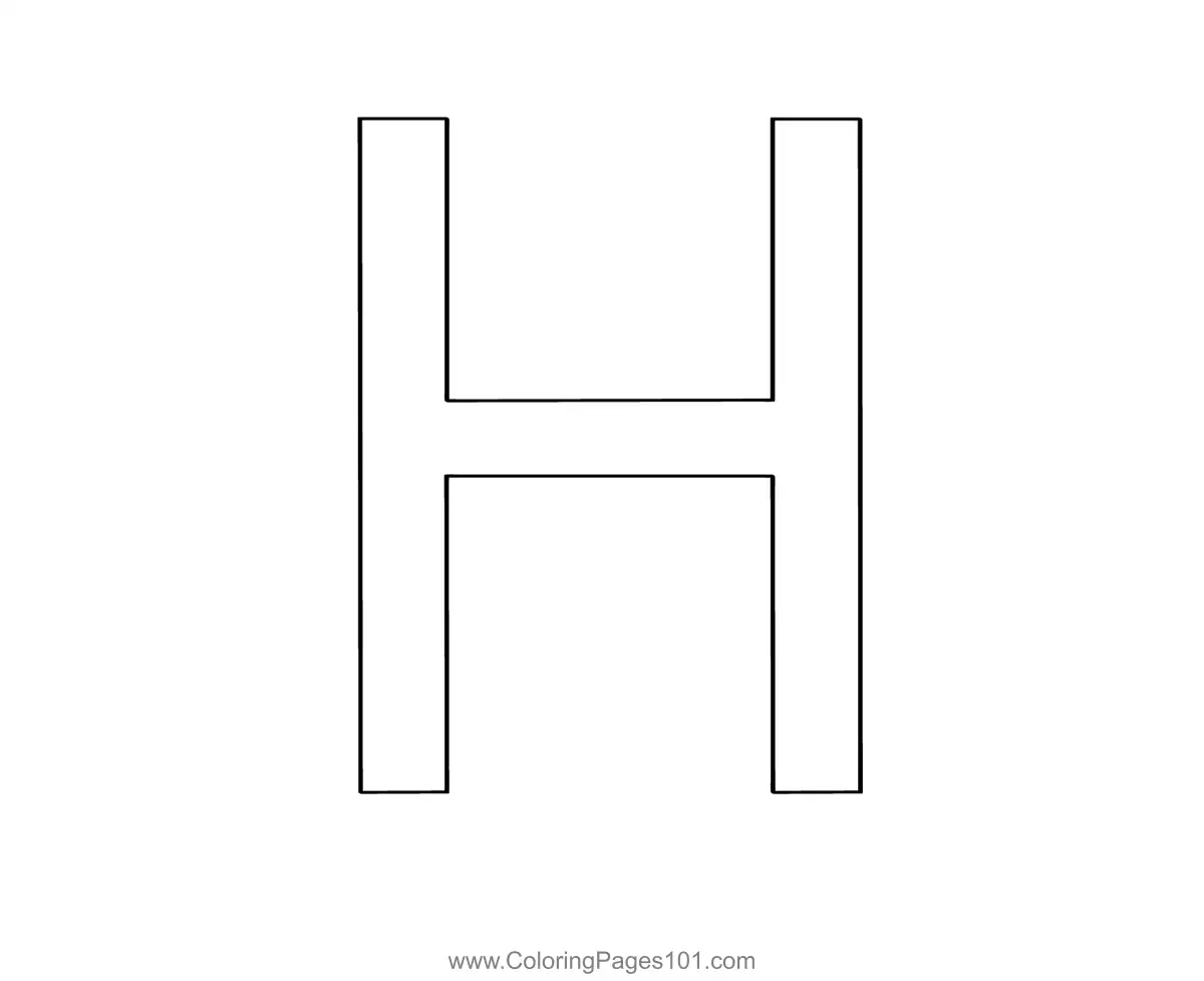 Alphabets Coloring Pages 9
