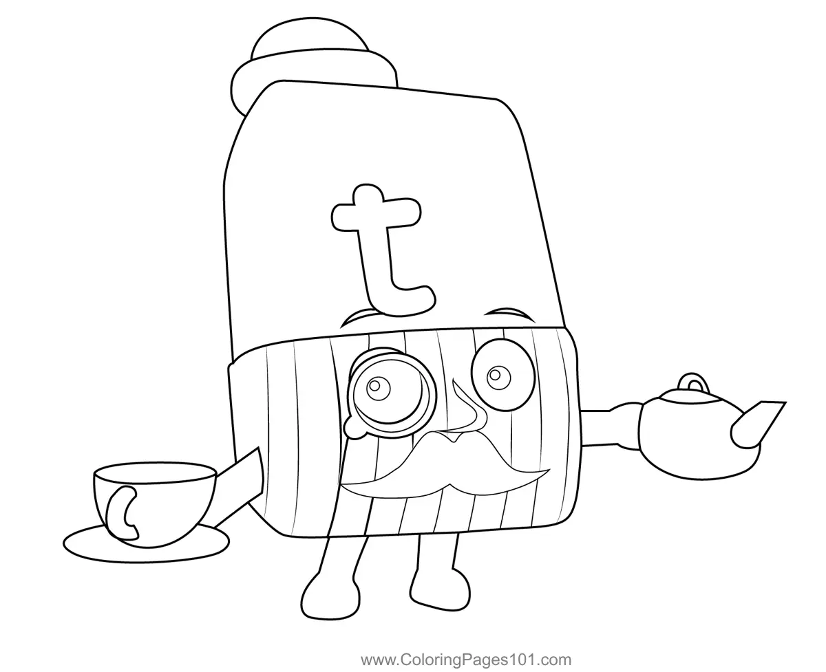 Alphablocks Coloring Pages 10