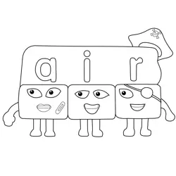 Alphablocks Coloring Pages 8