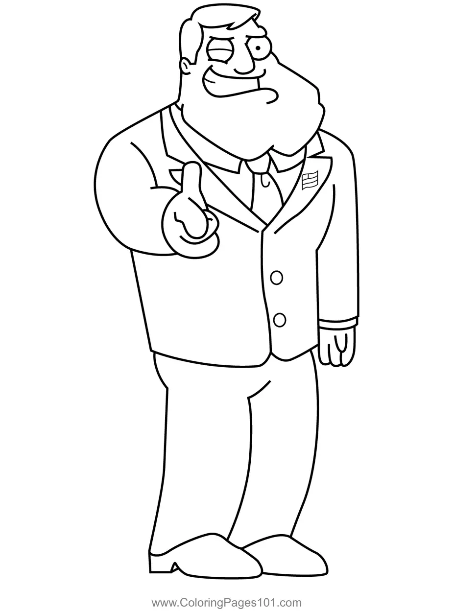 American Dad Coloring Pages 11
