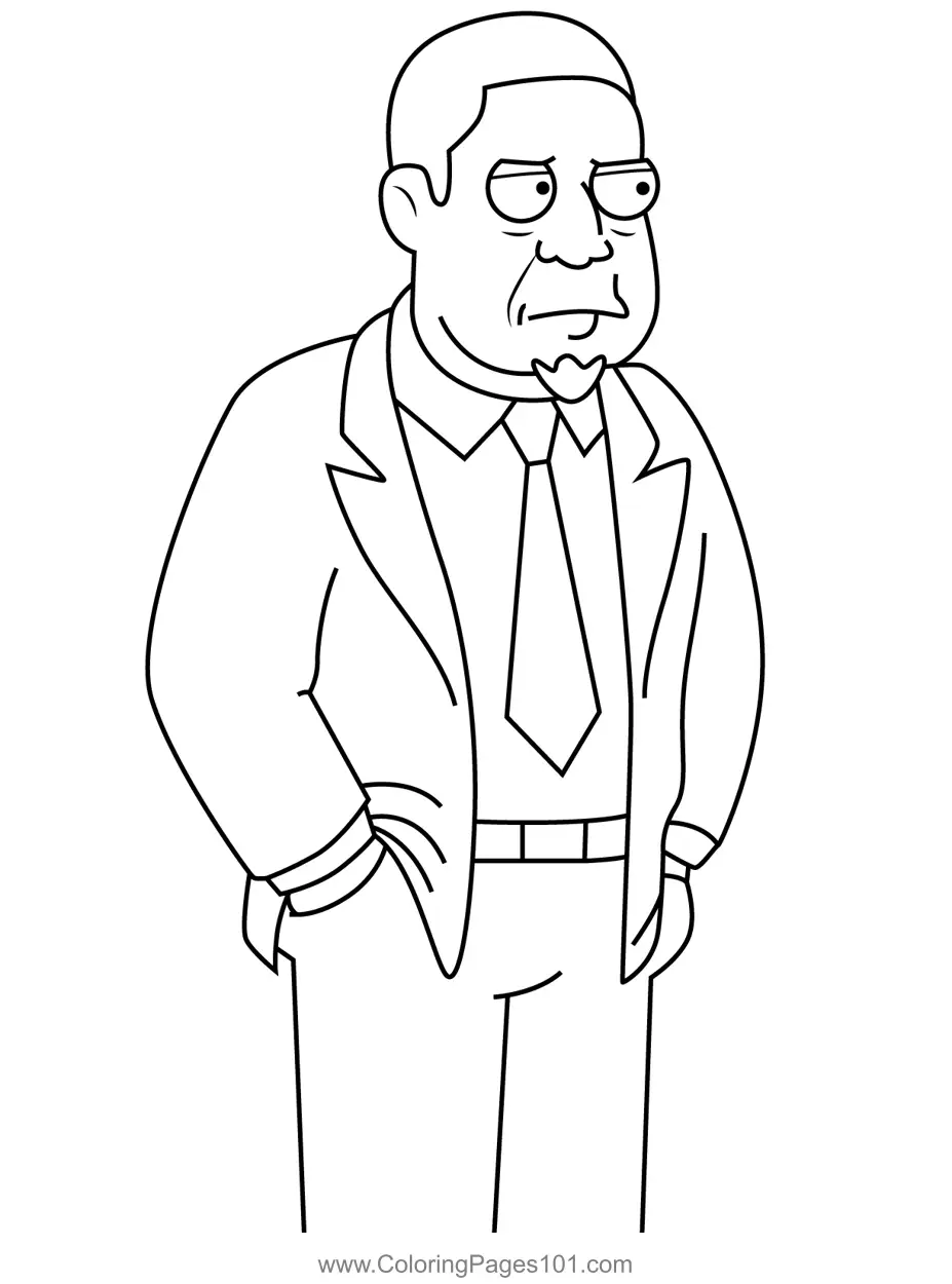 American Dad Coloring Pages 2