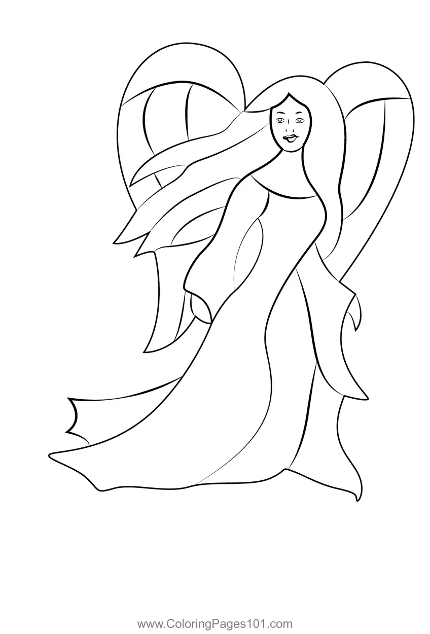 Angels Coloring Pages 7