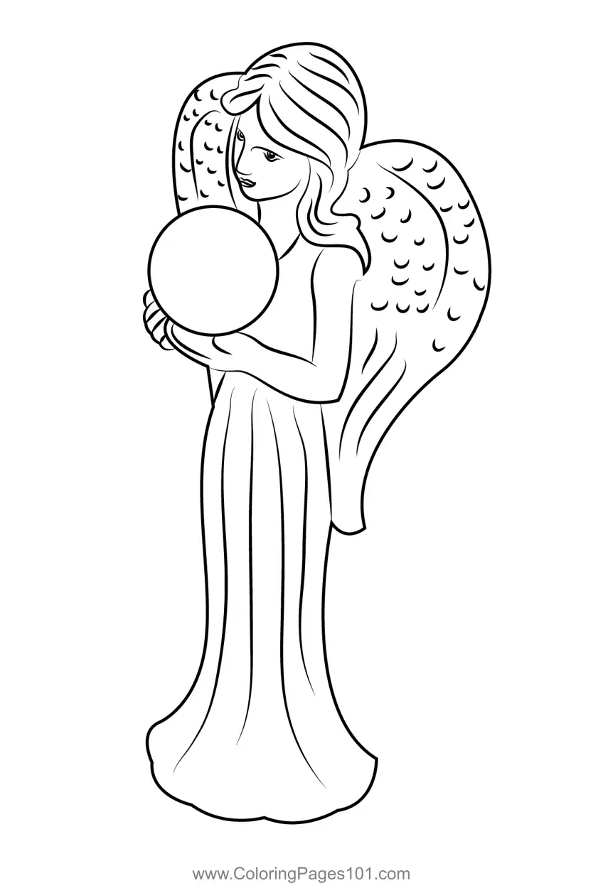 Angels Coloring Pages 8