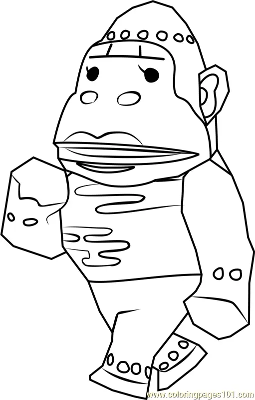 Animal Crossing Coloring Pages 10