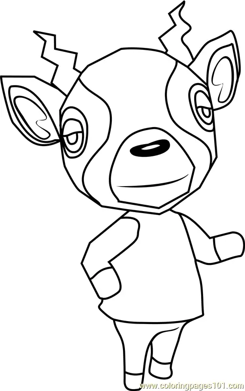 Animal Crossing Coloring Pages 2