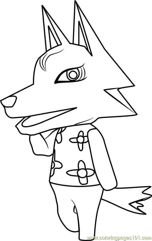 Animal Crossing Coloring Pages 4