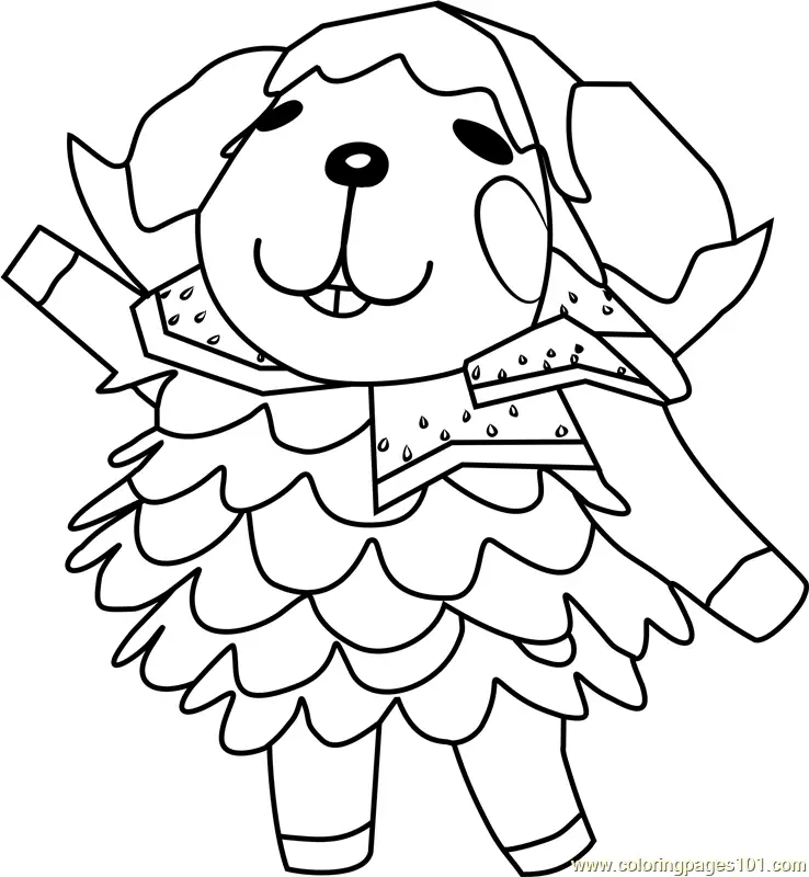 Animal Crossing Coloring Pages 5