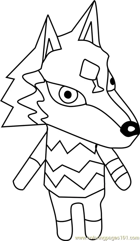 Animal Crossing Coloring Pages 8