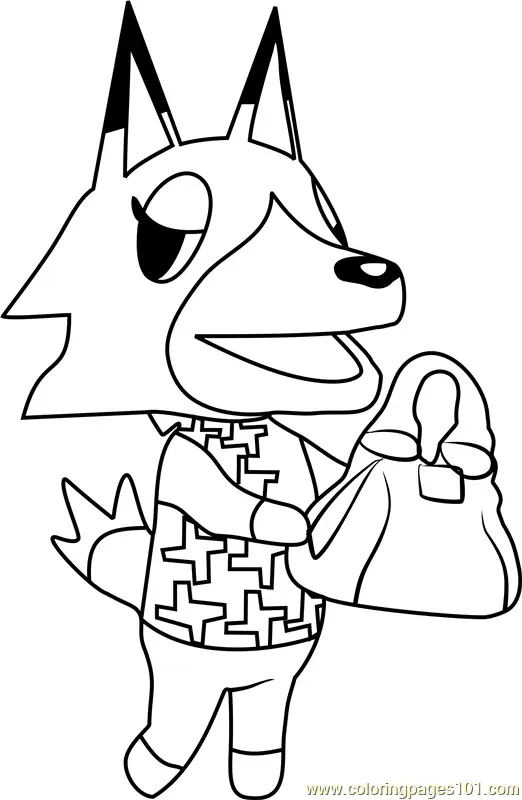 Animal Crossing Coloring Pages 9