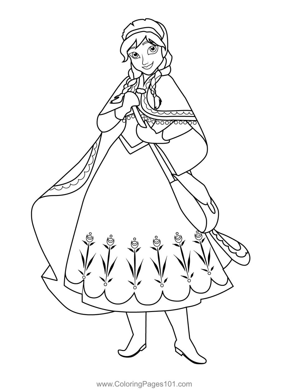 Anna Coloring Pages 1