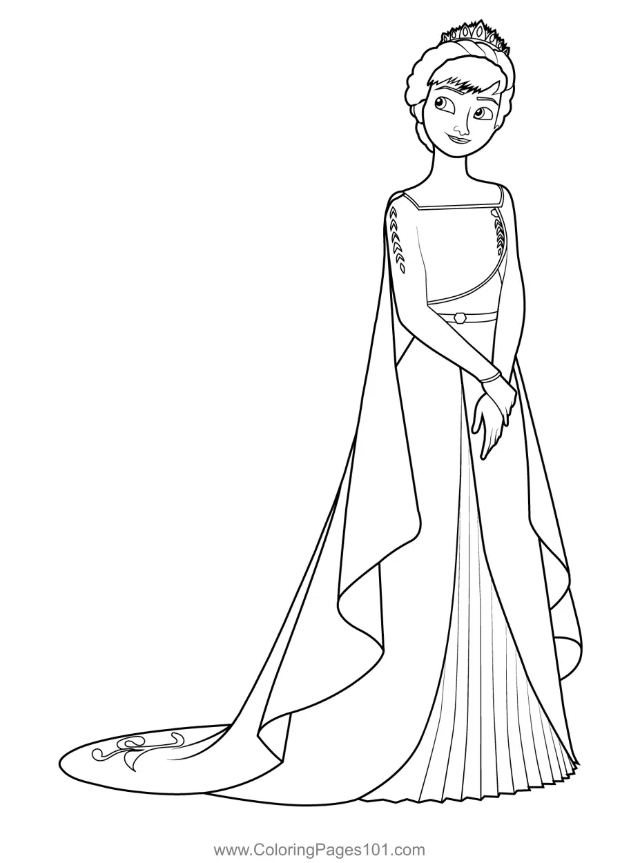 Anna Coloring Pages 10
