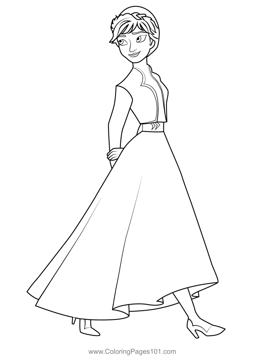Anna Coloring Pages 7