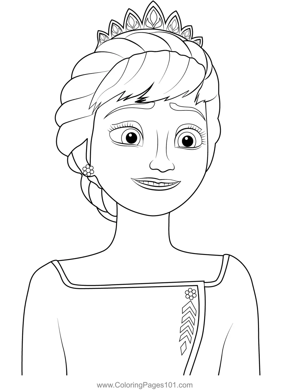 Anna Coloring Pages 9