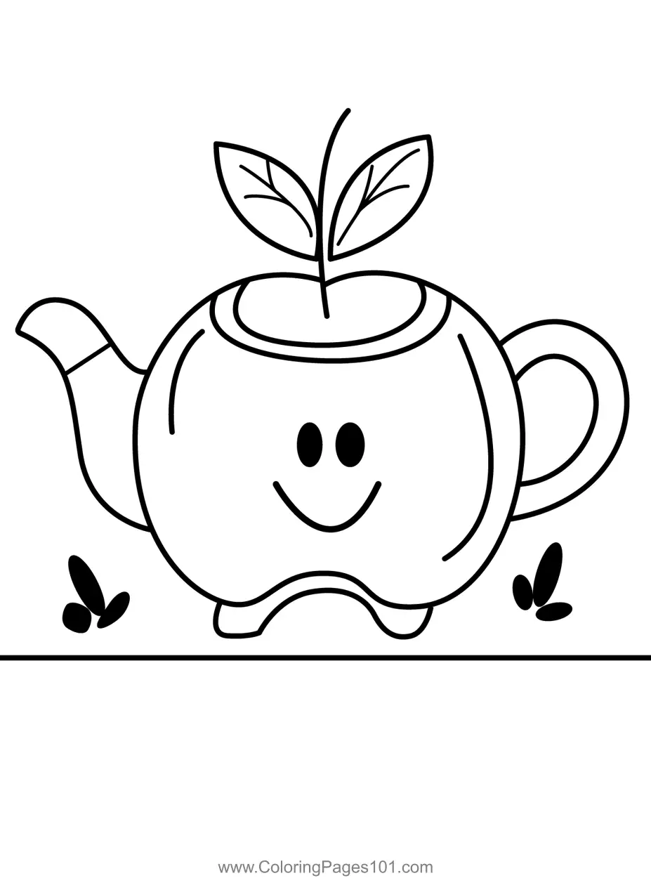 Apple Coloring Pages 1