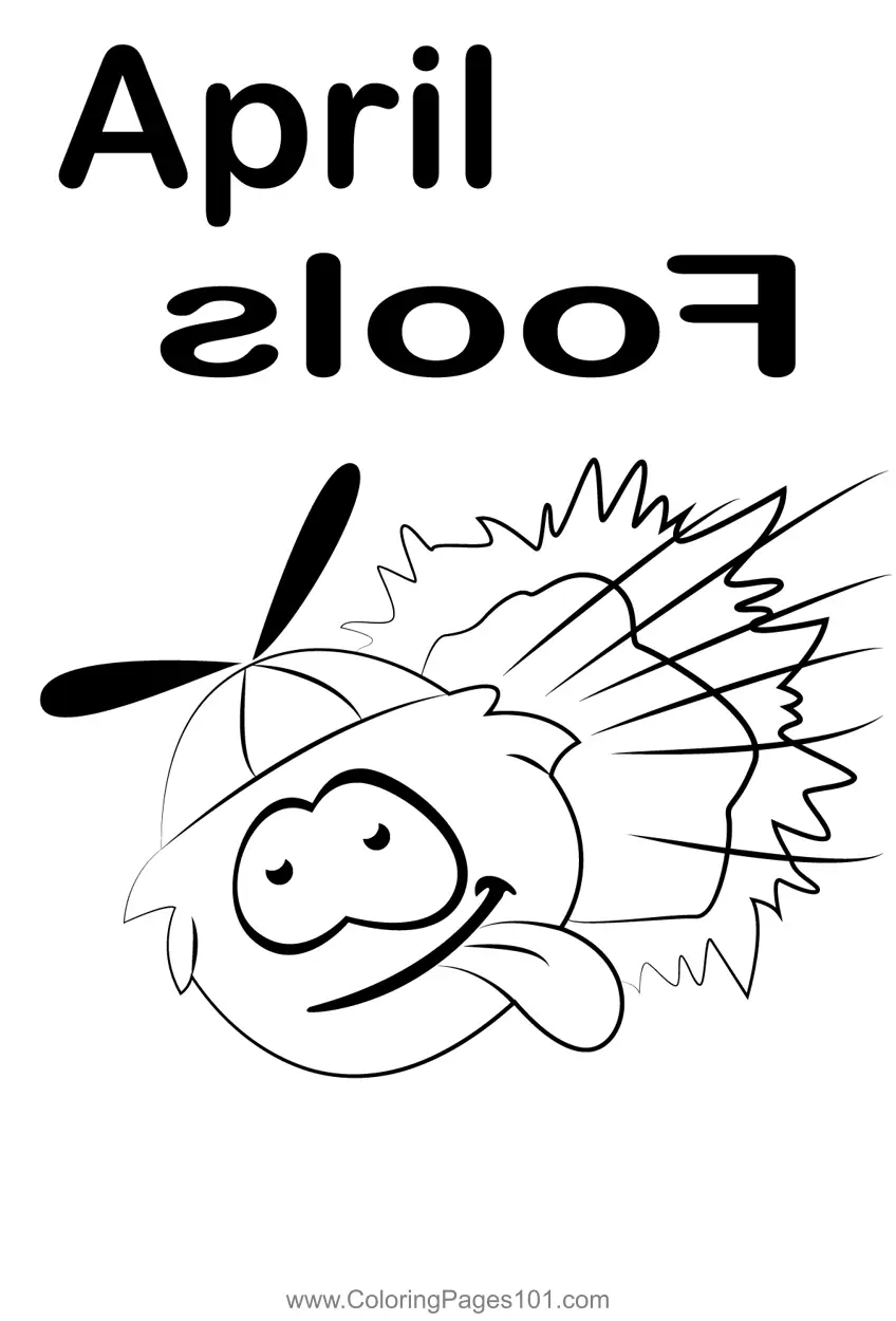 April Fools Day Coloring Pages 2