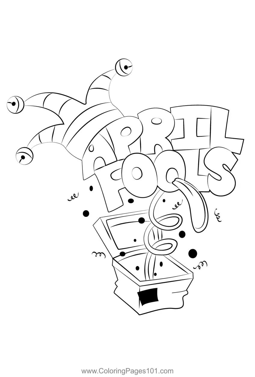 April Fools Day Coloring Pages 4