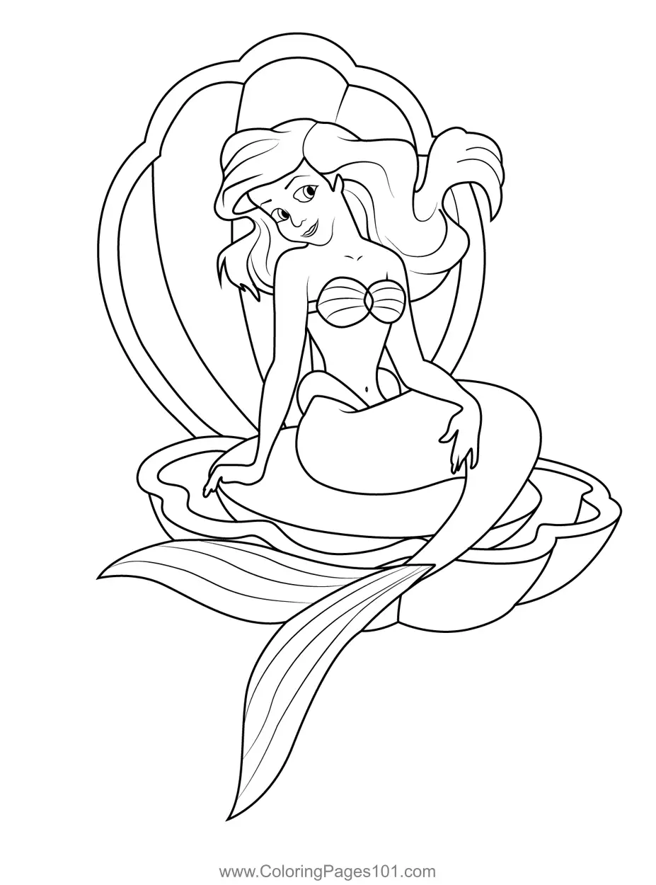 Ariel Coloring Pages