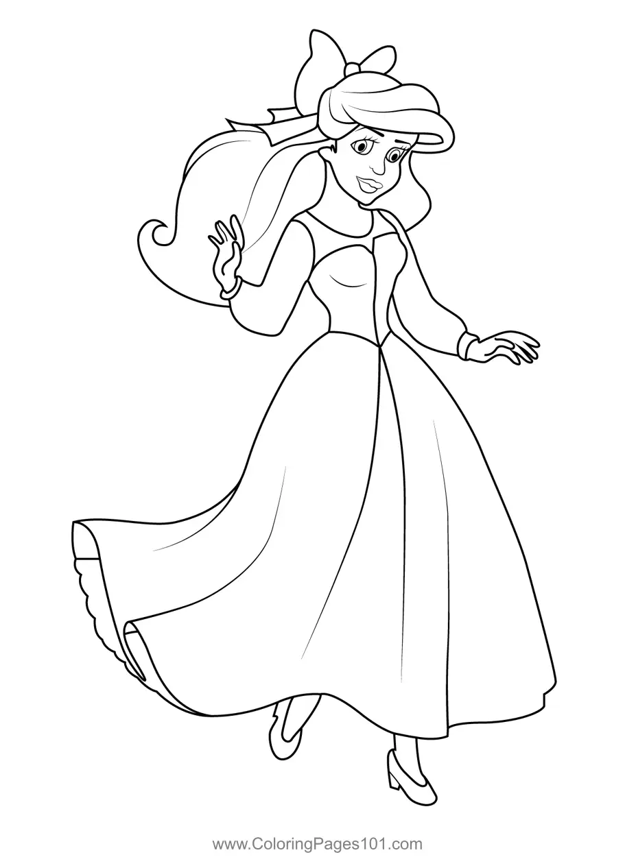 Ariel Coloring Pages 7