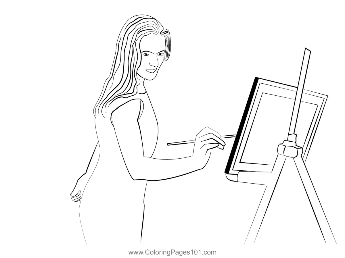 Artists Coloring Pages 2