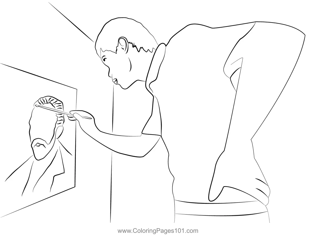 Artists Coloring Pages