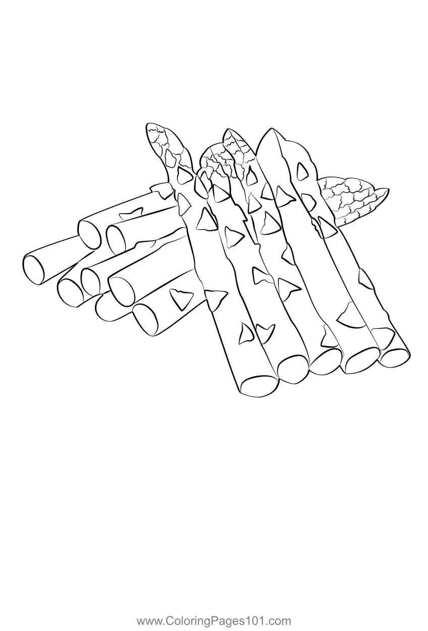 Asparagus Coloring Pages 3
