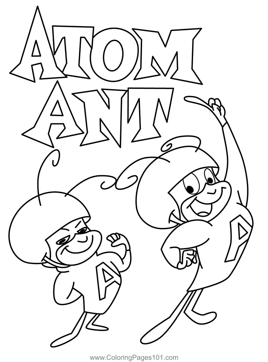 Atom Ant Coloring Pages 1