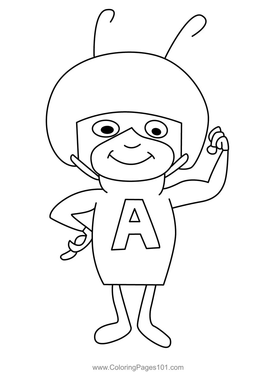 Atom Ant Coloring Pages