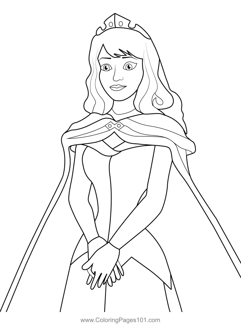 Aurora Coloring Pages 11
