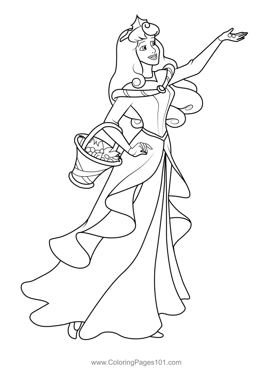 Aurora Coloring Pages 7