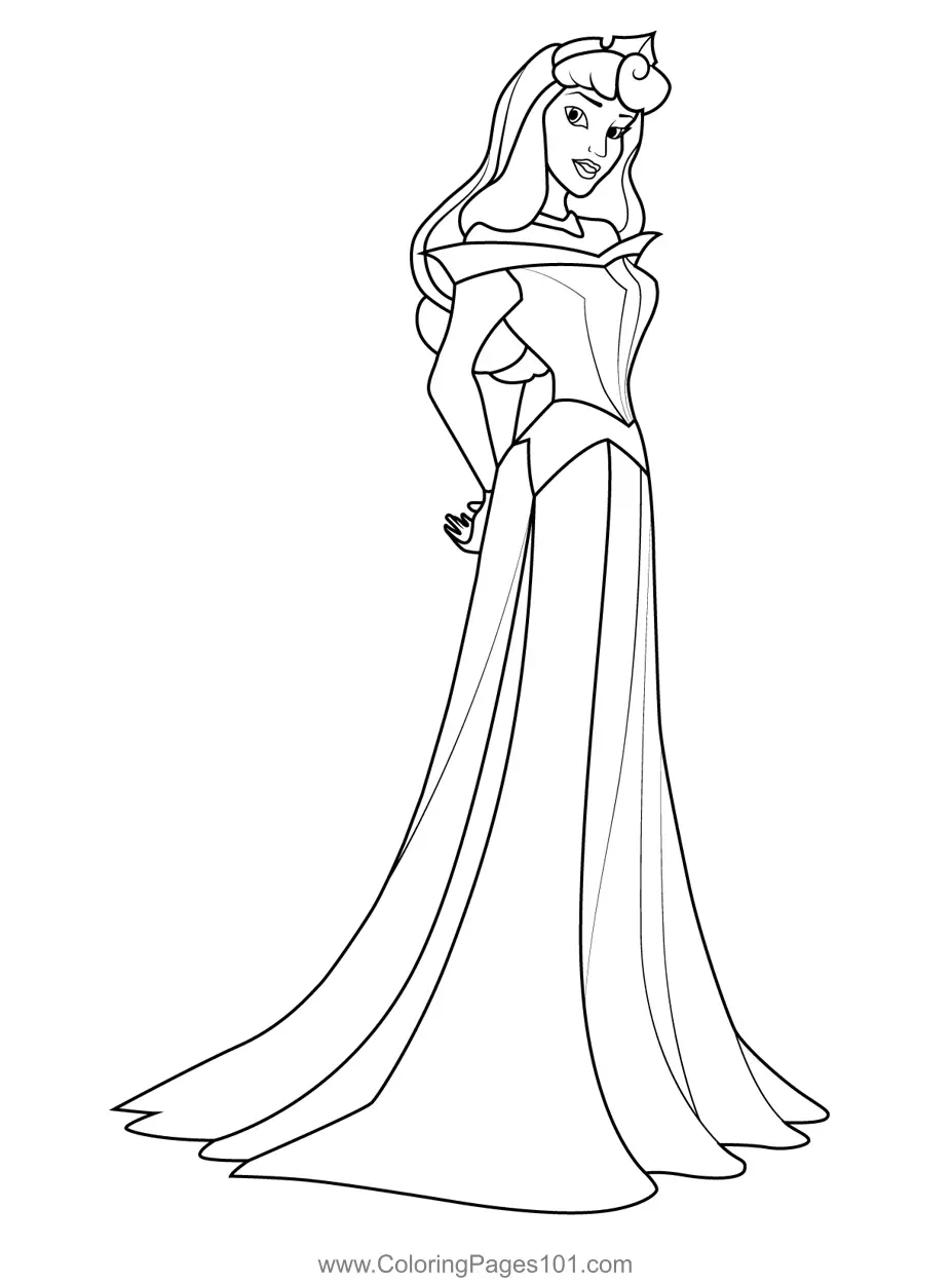 Aurora Coloring Pages 9