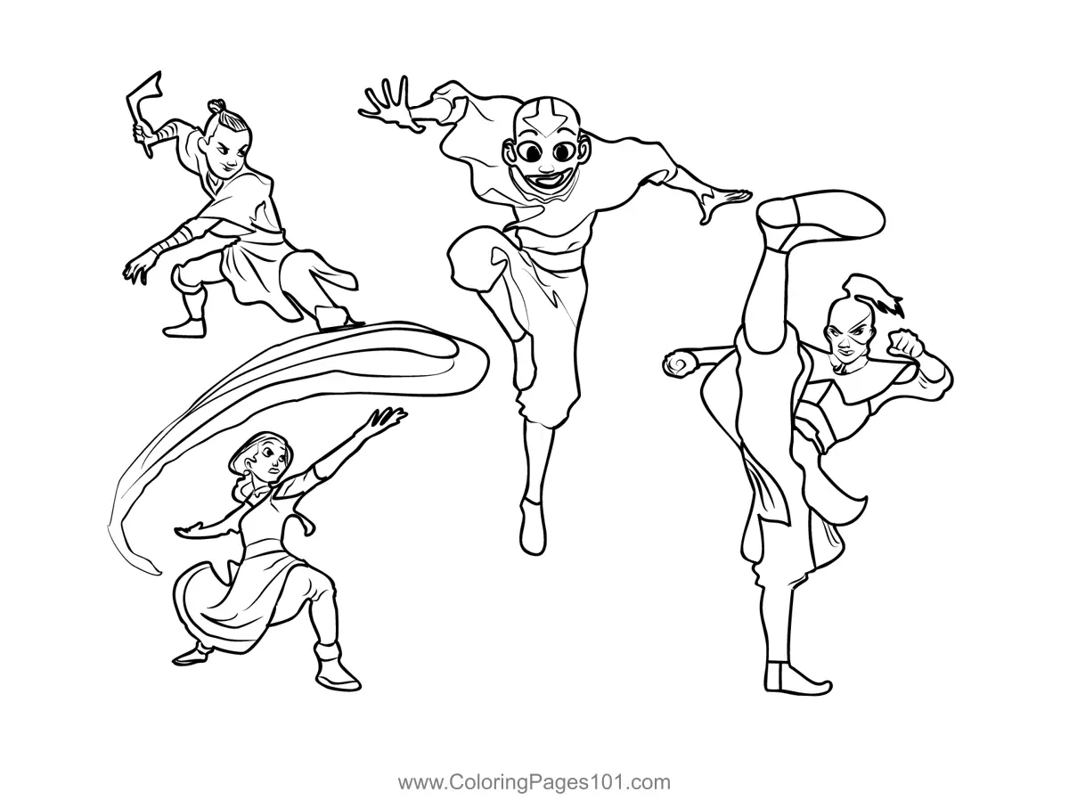 Avatar the Last Airbender Coloring Pages 7