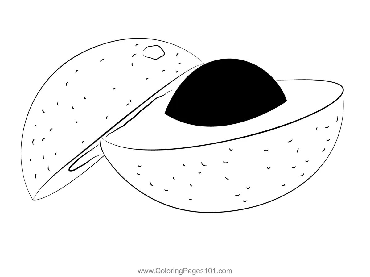 Avocado Coloring Pages 7