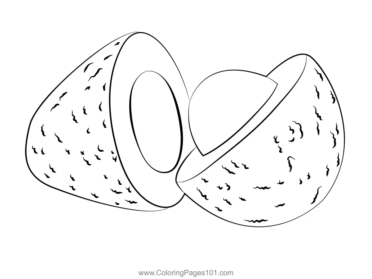 Avocado Coloring Pages 9