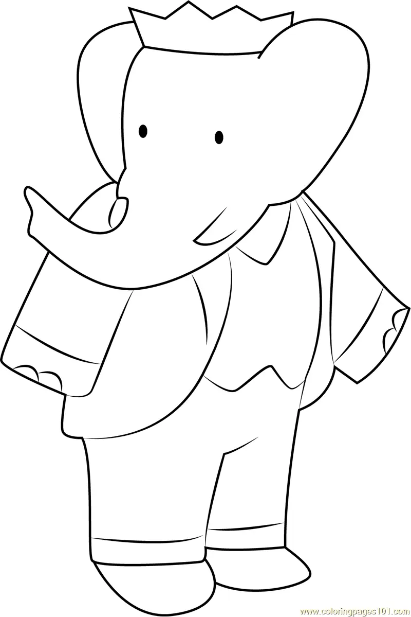 Babar Coloring Pages 2