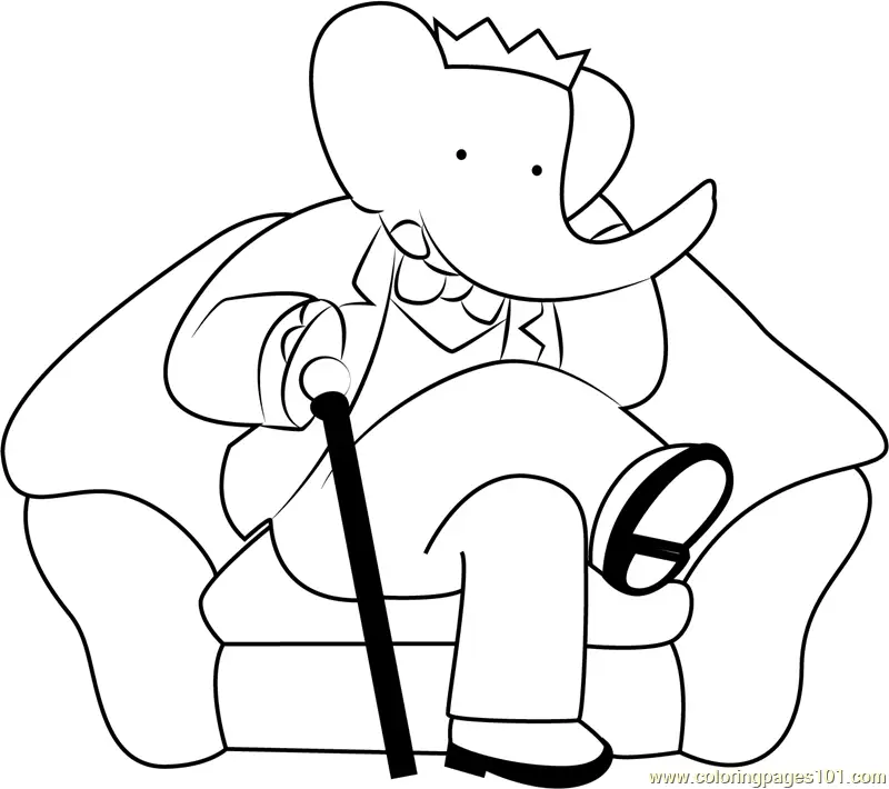 Babar Coloring Pages 4
