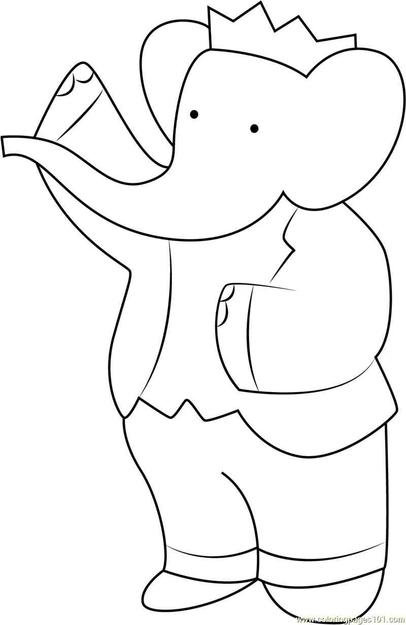 Babar Coloring Pages 5