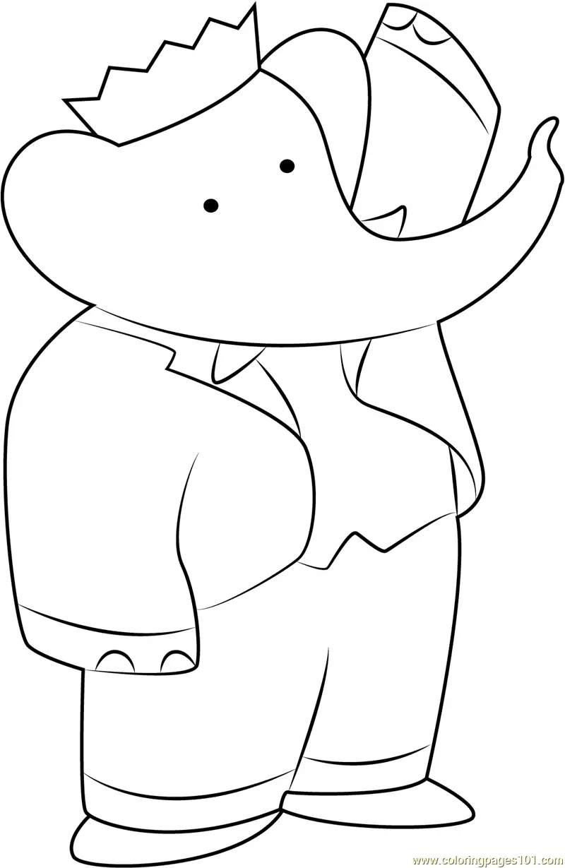 Babar Coloring Pages 9