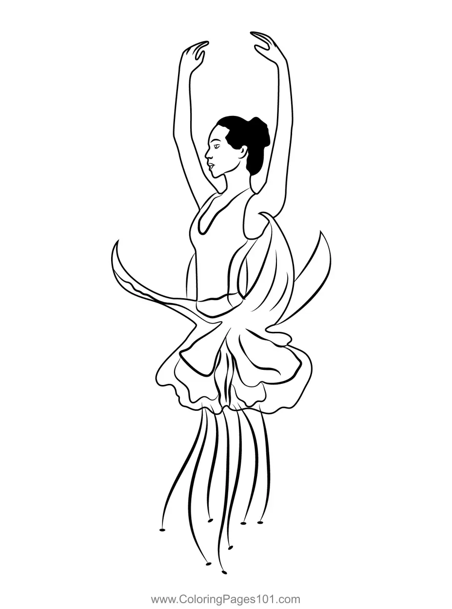 Ballerinas Coloring Pages 2