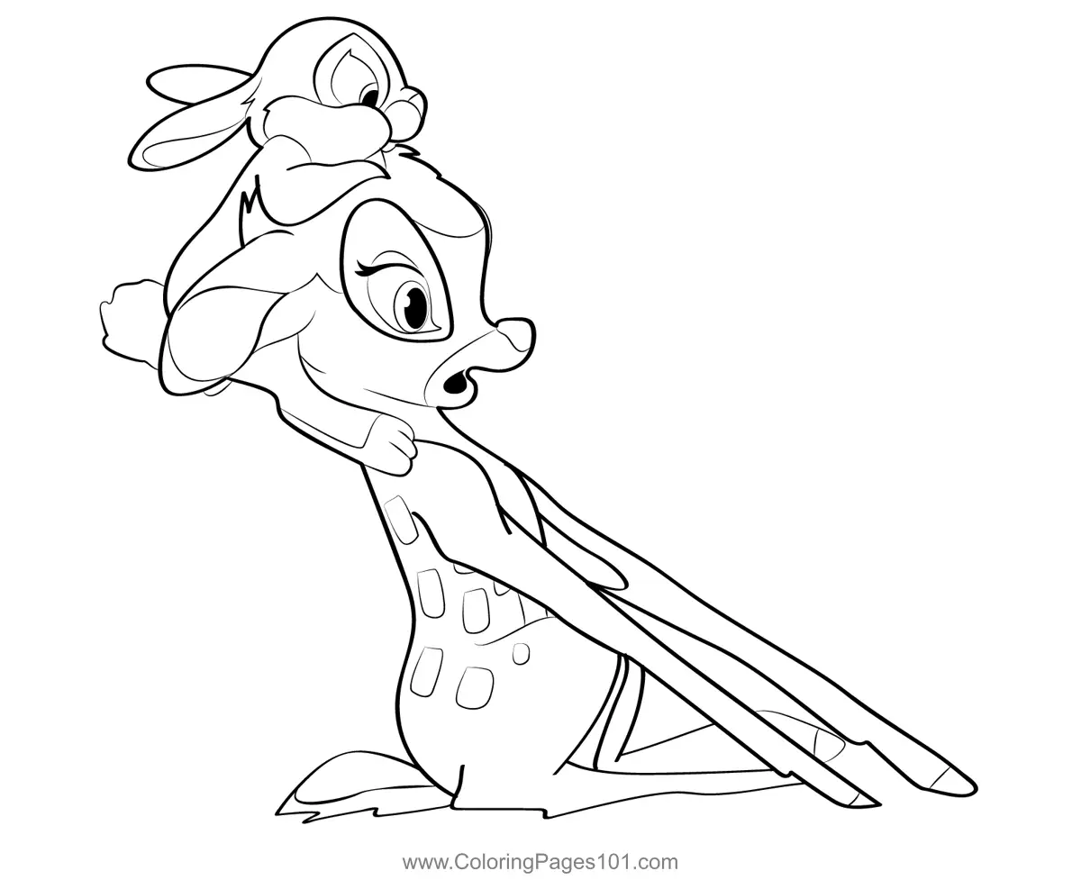 Bambi Coloring Pages 2